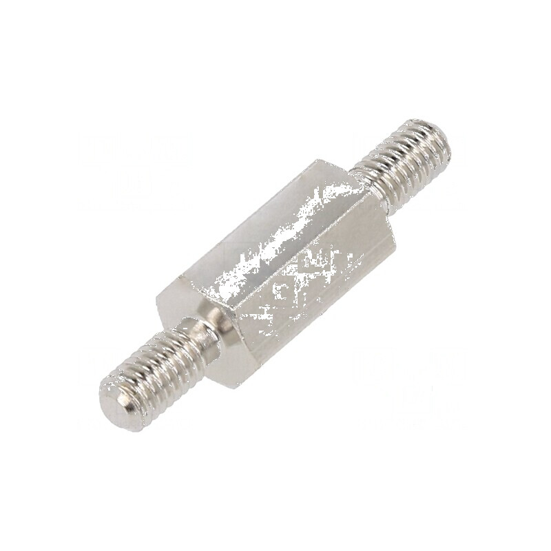 Piuliță distanțieră filetată hexagonală 10mm, filet extern M3 | Electronic-mag.ro | Componente Electronice