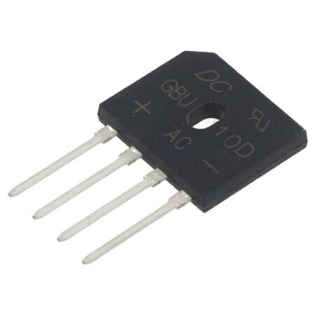 Punte redresoare monofazat Urmax 200V If 10A Ifsm 220A pentru aplicații electrice | Electronic-mag.ro | Componente Electronice
