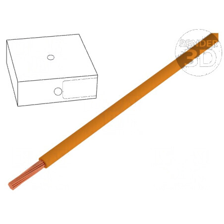 Cablu H07V-K litat cu 1,5mm² PVC portocalie 450V/750V pentru instalații electrice | Electronic-mag.ro | Componente Electronice