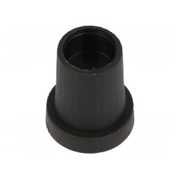 Buton rotativ conică termoplast neagră Ø6mm Ø14x18mm | Electronic-mag.ro | Componente Electronice