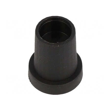 Buton rotativ conică termoplast neagră Ø6mm Ø14x18mm | Electronic-mag.ro | Componente Electronice