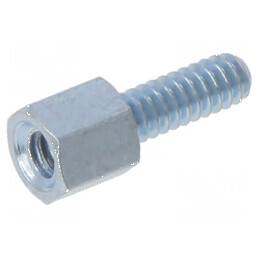 Piuliță distanțieră filetată 4,8mm UNC4-40 din oțel pentru prindere sigură | Electronic-mag.ro | Componente Electronice