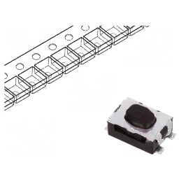 Microîntrerupător TACT SPST-NO 0,05A/32VDC SMT Poz: 2 Fără 2N | Electronic-mag.ro | Componente Electronice