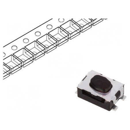 Microîntrerupător TACT SPST-NO 0,05A/32VDC SMT Poz: 2 Fără 2N | Electronic-mag.ro | Componente Electronice