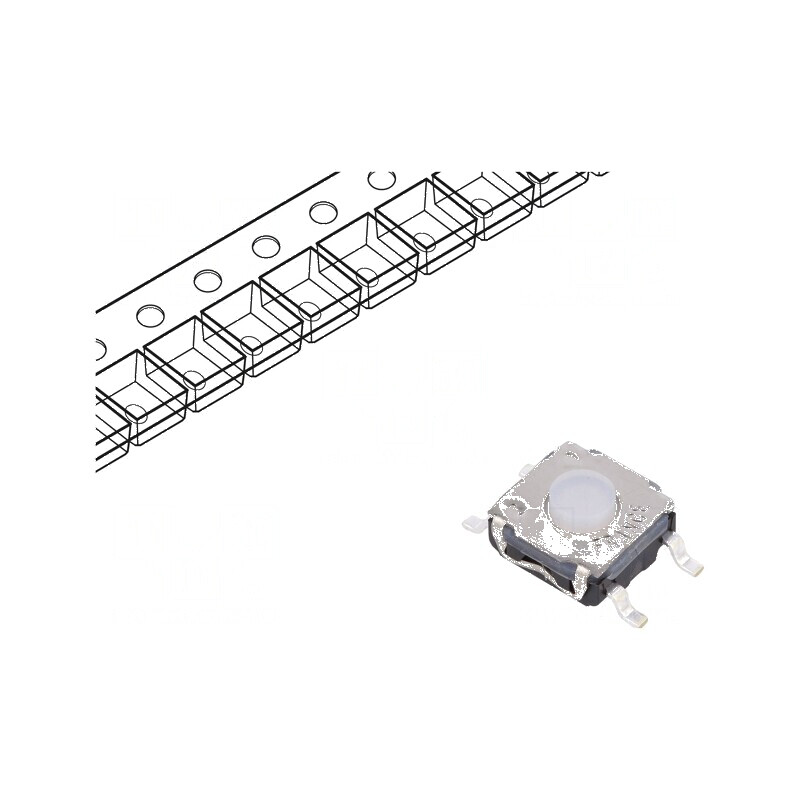 Microîntrerupător TACT SPST-NO 0,05A/32VDC SMT Poz: 2 fără 2N | Electronic-mag.ro | Componente Electronice