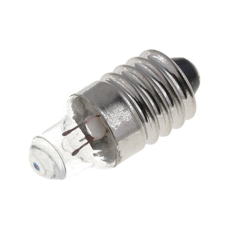Lampă E10 2,2VDC 250mA cu balon lentilă 0,55W Ø 9,5mm | Electronic-mag.ro | Componente Electronice