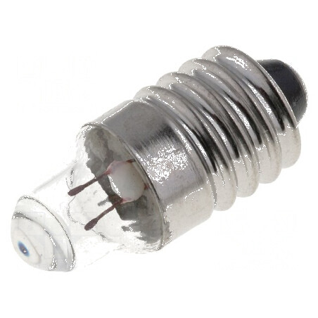 Lampă E10 2,2VDC 250mA cu balon lentilă 0,55W Ø 9,5mm | Electronic-mag.ro | Componente Electronice