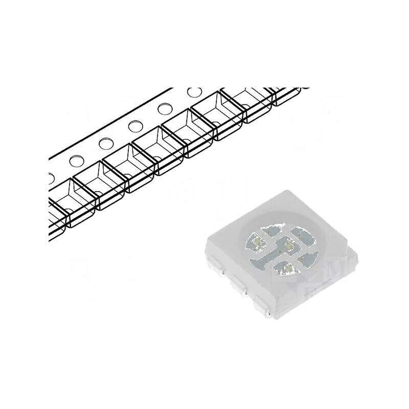 LED SMD 5060 PLCC6 Albastru 1500-2000mcd 5x5x1,5mm 120° 60mA | Electronic-mag.ro | Componente Electronice LED SMD 5060 PLCC6 Albastru 1500-2000mcd 5x5x1,5mm 120° 60mA | Electronic-mag.ro | Componente Electronice