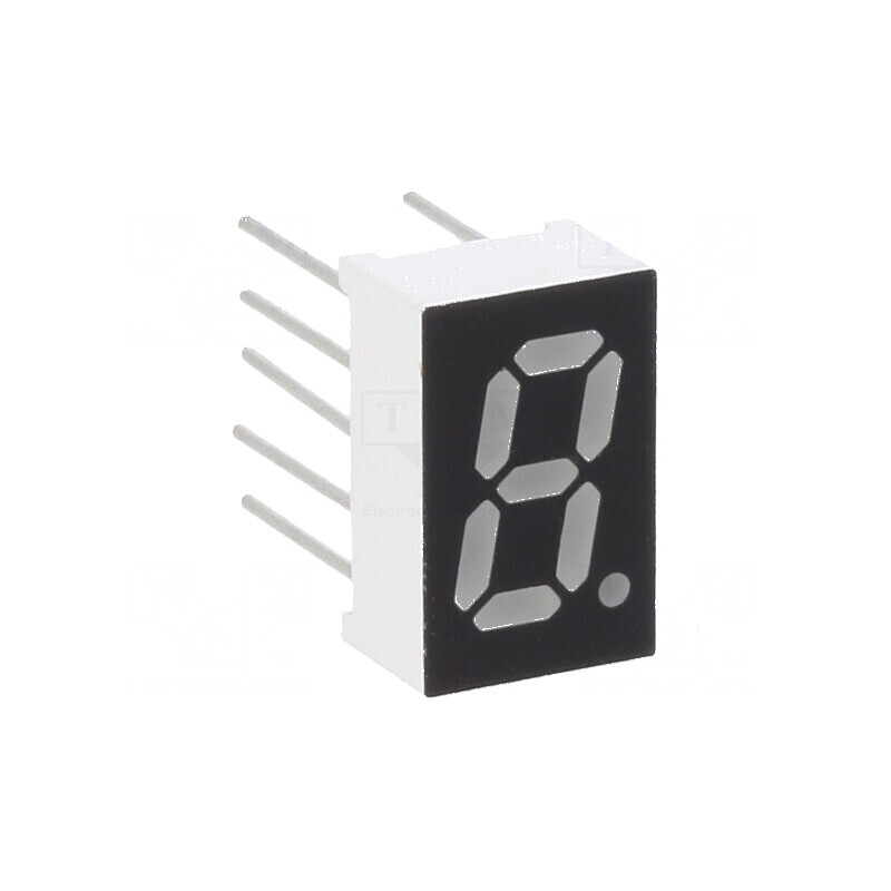 Afișaj LED 7 segmente 8mm 0,32 Nr.car: 1 roșie 100mcd - Indicator luminos pentru proiecte electronice | Electronic-mag.ro | Componente Electronice Afișaj LED 7 segmente 8mm 0,32 Nr.car: 1 roșie 100mcd - Indicator luminos pentru proiecte electronice | Electronic-mag.ro | Componente Electronice