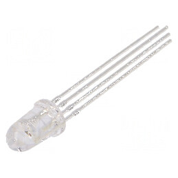 LED 5mm RGB 8° Convex, Nr. term: 4, Interval temperatură: -30÷85°C | Electronic-mag.ro | Componente Electronice