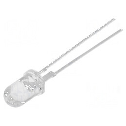 LED 5mm Alb Rece 75000mcd 15° Convex 3÷3,8VDC | Electronic-mag.ro | Componente Electronice