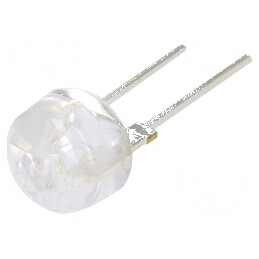 LED 10mm alb rece 80000mcd 17° cu parte frontală convexă | Electronic-mag.ro | Componente Electronice