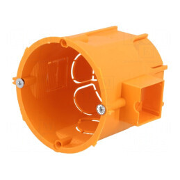 Carcasă doză electrică 60mm, adâncime 62mm, montaj în perete, IP30, PK60 lux | Electronic-mag.ro | Componente Electronice