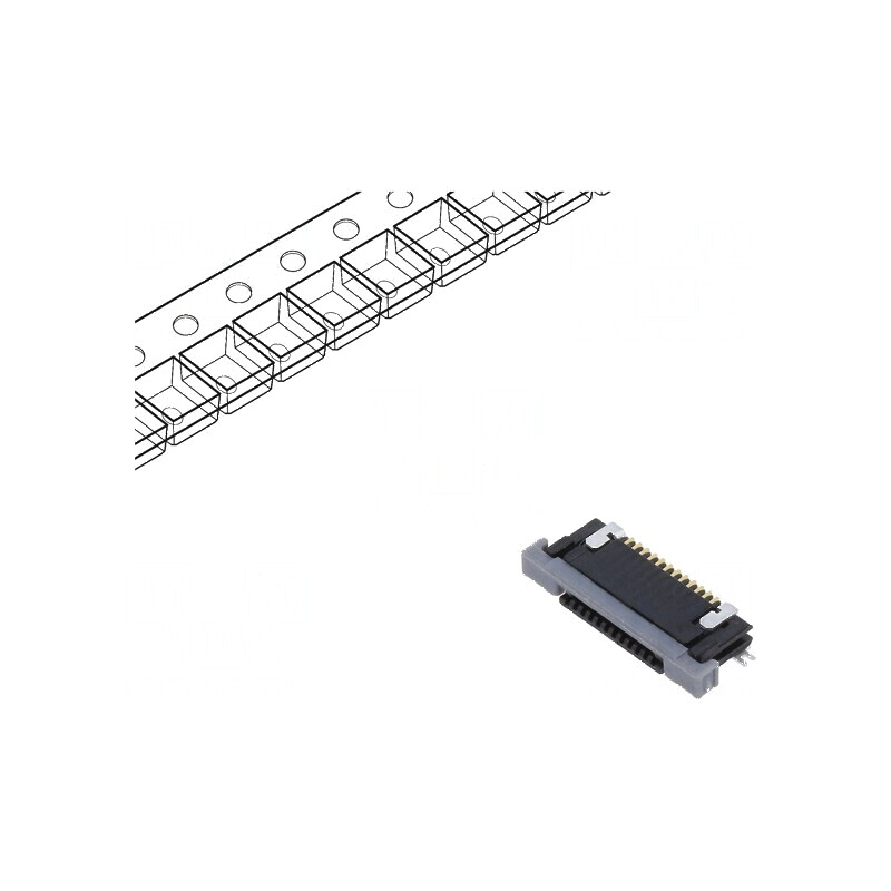 Conector FFC/FPC orizontal 12 pini contacte inferioare ZIF | Electronic-mag.ro | Componente Electronice Conector FFC/FPC orizontal 12 pini contacte inferioare ZIF | Electronic-mag.ro | Componente Electronice