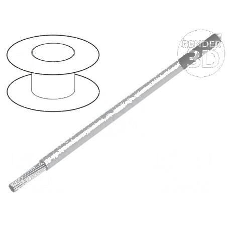 Cablu litat 1x26AWG 300V PVC gri Clasa 5 26AWG | Electronic-mag.ro | Componente Electronice