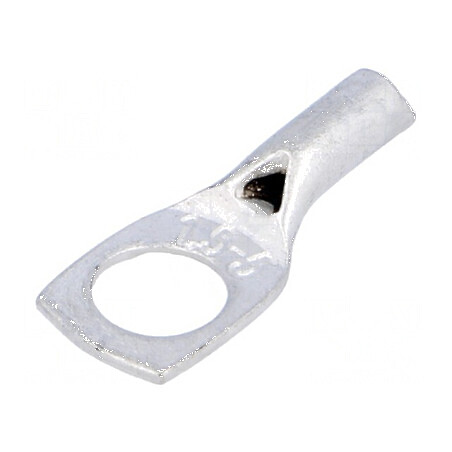 Vârf inelar tubular M5, 1,5mm², cablu cositorit, crimpat | Electronic-mag.ro | Componente Electronice