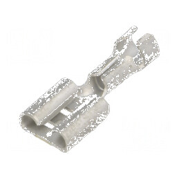 Terminal plat 6,3mm mamă 0,8mm pentru cablu 0,8÷1,4mm2 crimpat | Electronic-mag.ro | Componente Electronice