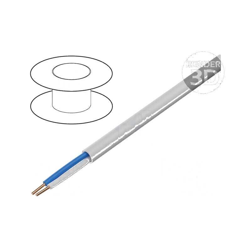 Cablu telecomunicaţii YTKSY 1x2x0,8mm cu sârmă din cupru şi PVC alb | Electronic-mag.ro | Componente Electronice Cablu telecomunicaţii YTKSY 1x2x0,8mm cu sârmă din cupru şi PVC alb | Electronic-mag.ro | Componente Electronice