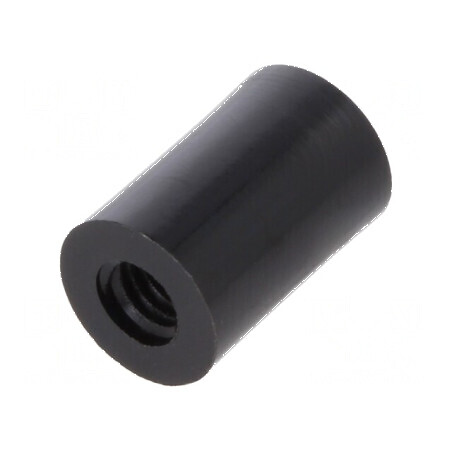Manşon distanţier cilindric din poliamidă M4, lungime 12mm, diametru exterior 8mm | Electronic-mag.ro | Componente Electronice