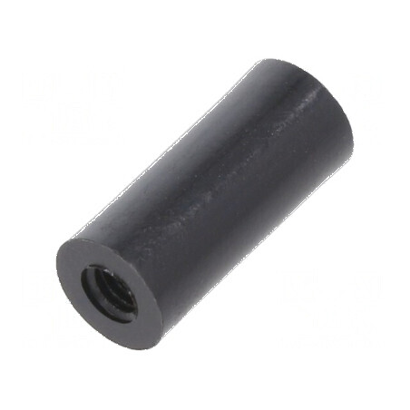 Manşon distanţier cilindric din poliamidă M4, 18mm lungime, 8mm diametru exterior | Electronic-mag.ro | Componente Electronice
