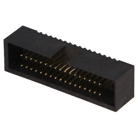 Conector IDC soclu tată 34 pini THT gold flash drept | Electronic-mag.ro | Componente Electronice
