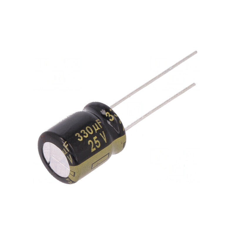Condensator electrolitic low ESR THT 330uF 25VDC Ø10x12,5mm pentru aplicații electronice | Electronic-mag.ro | Componente Electronice Condensator electrolitic low ESR THT 330uF 25VDC Ø10x12,5mm pentru aplicații electronice | Electronic-mag.ro | Componente Electronice