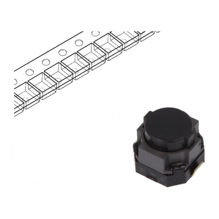 Microîntrerupător TACT SPST 0,05A/12VDC SMT Poz: 2 fără 2,5N | Electronic-mag.ro | Componente Electronice
