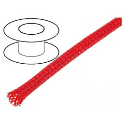 Împletitură poliester 100m Øtresă 3÷7nom.4mm roşie | Electronic-mag.ro | Componente Electronice