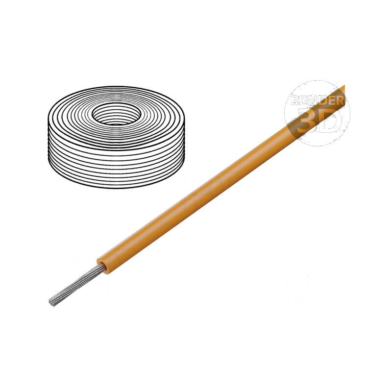 Cablu SiF 1x0,75mm2 litat Cu LSZH, silicon portocalie, 100m - Cablu electric flexibil pentru instalații | Electronic-mag.ro | Componente Electronice