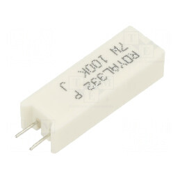 Rezistor ciment THT 100kΩ 7W ±5% dimensiuni 38x12,5x9mm | Electronic-mag.ro | Componente Electronice