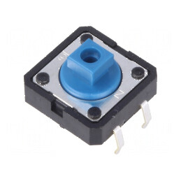 Microîntrerupător TACT SPST-NO 0,05A/24VDC THT Poz: 2 Fără Soldering | Electronic-mag.ro | Componente Electronice