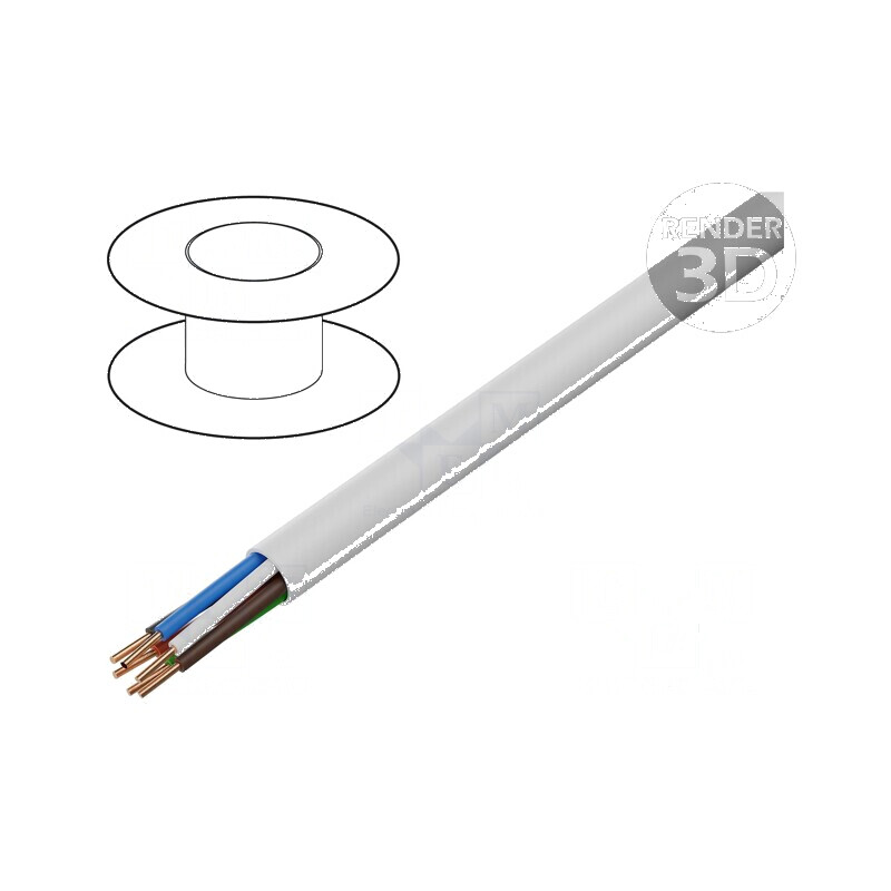 Cablu BiTprotect YTDY 6x0,5mm rotund cu sârmă din cupru PVC alb | Electronic-mag.ro | Componente Electronice Cablu BiTprotect YTDY 6x0,5mm rotund cu sârmă din cupru PVC alb | Electronic-mag.ro | Componente Electronice