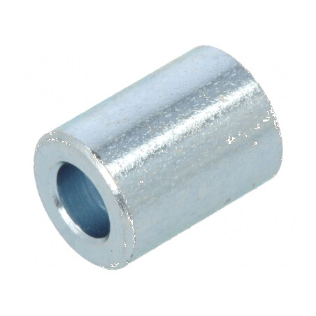 Manşon distanţier cilindric 8mm din oţel zincat, Diametru exterior 6mm | Electronic-mag.ro | Componente Electronice
