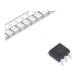 Optotriac 5kV triac cu prindere Gull wing, 6 canale, model EL302X, 100V/μs | Electronic-mag.ro | Componente Electronice