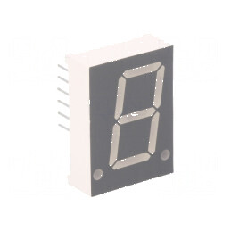 Afişaj LED 7 segmente 20,4mm roşie 0,8 Nr.car: 1 30÷60mcd | Electronic-mag.ro | Componente Electronice