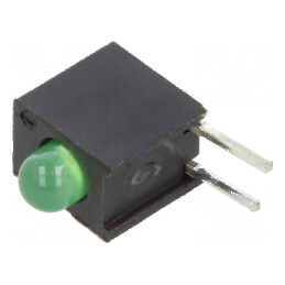 LED 3mm Verde cu Lentilă Difuză 40° - 20mA | Electronic-mag.ro | Componente Electronice