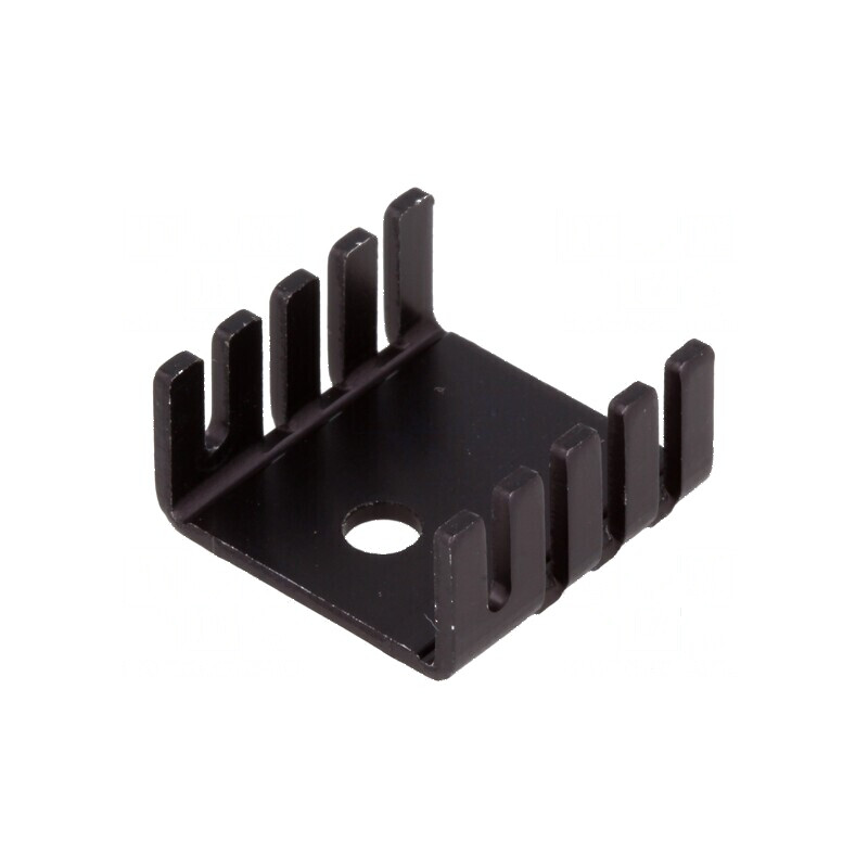 Radiator presat TO220 negru din aluminiu, dimensiuni 19mm x 19mm x 9,5mm | Electronic-mag.ro | Componente Electronice Radiator presat TO220 negru din aluminiu, dimensiuni 19mm x 19mm x 9,5mm | Electronic-mag.ro | Componente Electronice