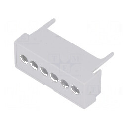Capac borne gri pentru conexiuni electrice - Număr orificiu: 6, dimensiune 5,08 mm | Electronic-mag.ro | Componente Electronice