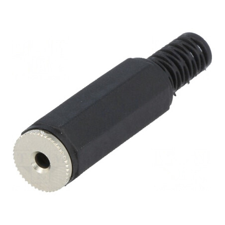 Conector Jack 2,5mm mufă mamă mono cu manșon - 2 piste drept | Electronic-mag.ro | Componente Electronice