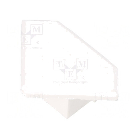Obturator alb 45 pentru profil LED ALU | Electronic-mag.ro | Componente Electronice
