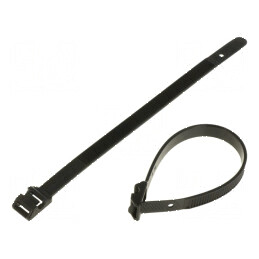 Colier de strângere dinţată exterior L: 180mm W: 9mm 360N - accesorii de fixare industrială | Electronic-mag.ro | Componente Electronice