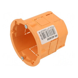 Carcasă doză electrică Ø 60mm Z 60mm pentru montaj în perete de adâncime | Electronic-mag.ro | Componente Electronice