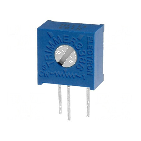 Potenţiometru vertical 100kΩ 500mW, montare simplă, o tură | Electronic-mag.ro | Componente Electronice