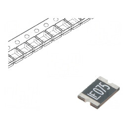 Siguranţă polimerică PTC 0,75A 13,2V DC pentru ardere rapidă | Electronic-mag.ro | Componente Electronice
