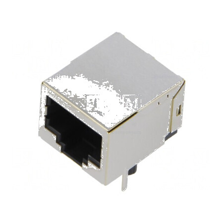 Conector RJ45 soclu ecranat 8p8c THT cu 8 pini | Electronic-mag.ro | Componente Electronice