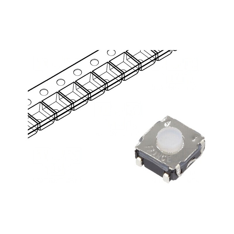Microîntrerupător TACT SPST-NO 0,05A/32VDC SMT - Pozitie 2 | Electronic-mag.ro | Componente Electronice