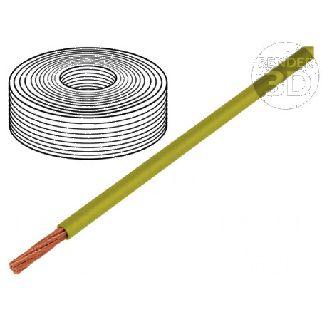 Cablu electric LifY 1x0,14mm2 litat Cu PVC galben 300V -15÷80°C | Electronic-mag.ro | Componente Electronice