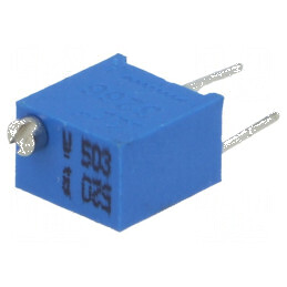 Potenţiometru multitură 50kΩ 250mW ±10% linear pentru montare | Electronic-mag.ro | Componente Electronice