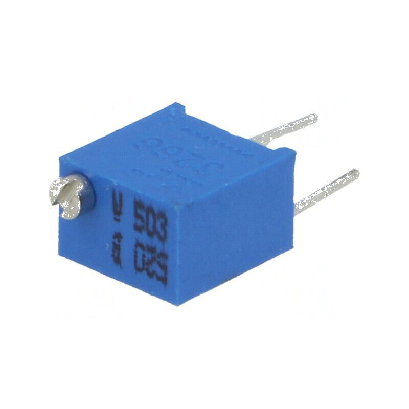 Potenţiometru multitură 50kΩ 250mW ±10% linear pentru montare | Electronic-mag.ro | Componente Electronice