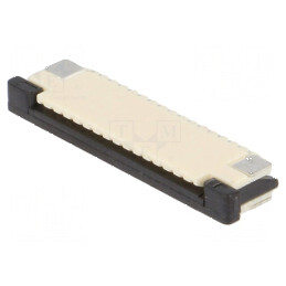 Conector FFC/FPC orizontal 16 contacte superioare ZIF - compatibilitate ridicată | Electronic-mag.ro | Componente Electronice